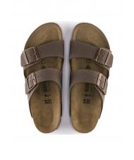 BIRKENSTOCK ARIZONA BIRKO-FLOR NUBUK Sandale pantoufle mocca - Chaussures unisexe - 4