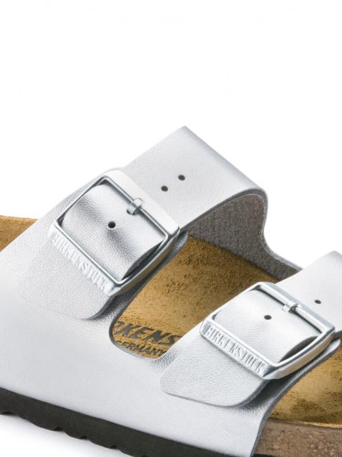 ARIZONA BIRKO-FLOR Sandale pantoufle argent - Chaussures Femme