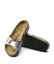 BIRKENSTOCK MADRID BIRKO FLOR Sandale pantoufle argent - Chaussures Femme - 5