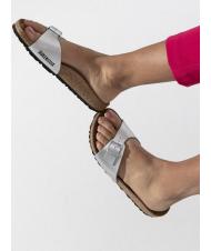 BIRKENSTOCK MADRID BIRKO FLOR Sandale pantoufle argent - Chaussures Femme - 7