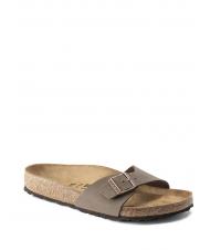 BIRKENSTOCK MADRID BIRKIBUC Sandale pantoufle mocca - Chaussures unisexe - 3