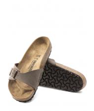 BIRKENSTOCK MADRID BIRKIBUC Sandale pantoufle mocca - Chaussures unisexe - 5