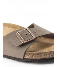 BIRKENSTOCK MADRID BIRKIBUC Sandale pantoufle mocca - Chaussures unisexe - 6