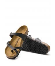 BIRKENSTOCK MAYARI BIRKO-FLOR Sandale pantoufle &agrave; tongs noir - Chaussures unisexe - 5