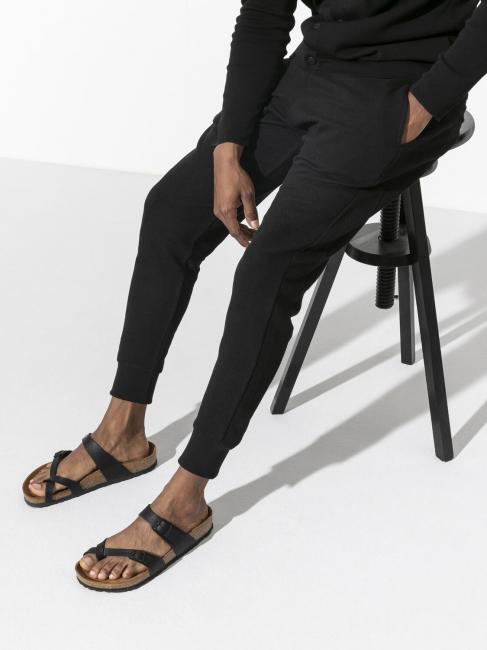 MAYARI BIRKO-FLOR Sandale pantoufle &agrave; tongs noir - Chaussures unisexe