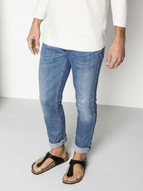 GIZEH BIRKO-FLOR Sandale tong noir - Chaussures unisexe