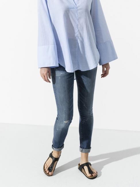 GIZEH BIRKO-FLOR Sandale tong noir - Chaussures unisexe