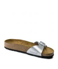 BIRKENSTOCK MADRID BIRKO FLOR Sandale pantoufle argent - Chaussures Femme - 3