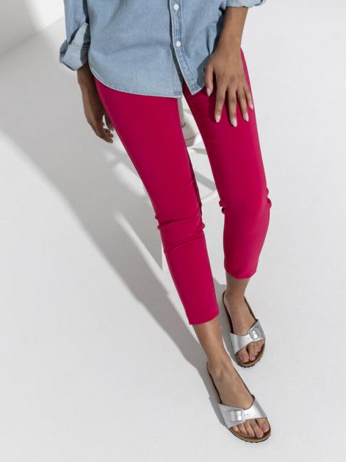 MADRID BIRKO FLOR Sandale pantoufle argent - Chaussures Femme