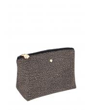 BORBONESE CLASSICA POUCH MEDIUM Beauté OP / NATUREL / NOIR - Pochettes & Trousses - 2