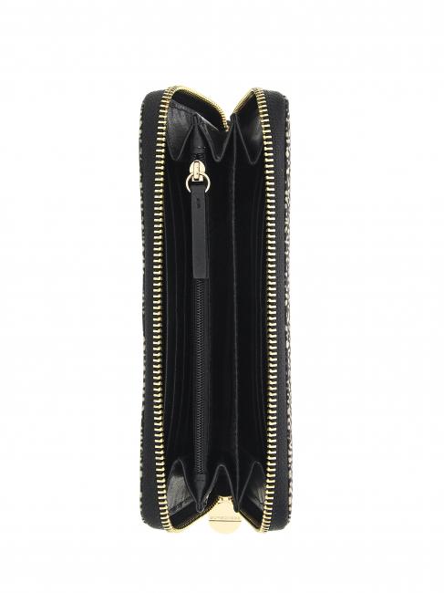 CLASSICA Portefeuille zippé OP / NATUREL / NOIR - Portefeuilles Femme