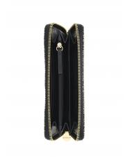 BORBONESE CLASSICA Portefeuille zippé OP / NATUREL / NOIR - Portefeuilles Femme - 2