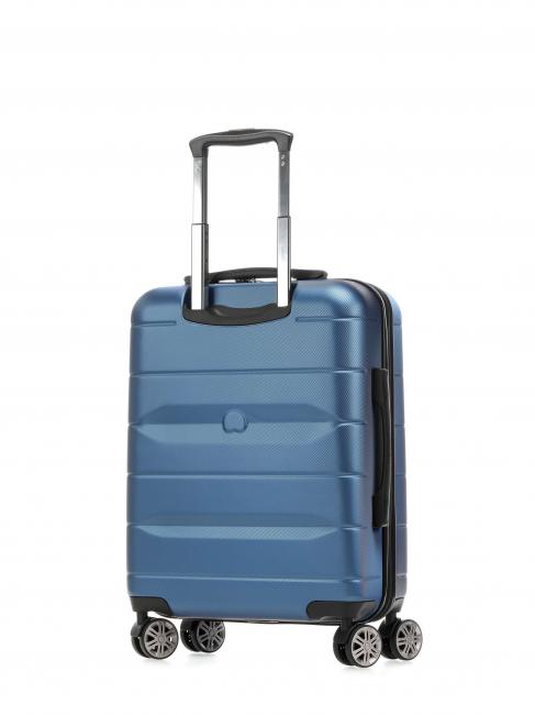 COMETE + Chariot &agrave; bagages &agrave; main Spinner glace bleue - Valises cabine