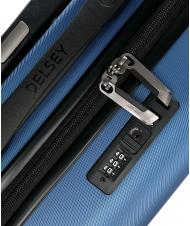 DELSEY COMETE + Chariot &agrave; bagages &agrave; main Spinner glace bleue - Valises cabine - 4