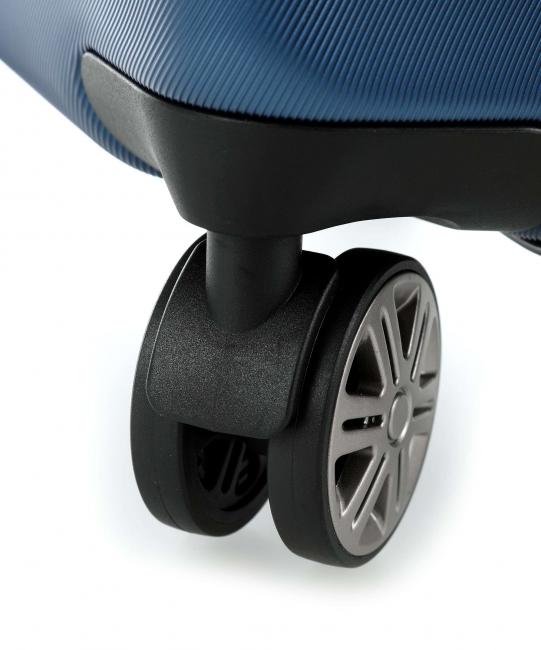 COMETE + Chariot &agrave; bagages &agrave; main Spinner glace bleue - Valises cabine