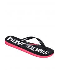 HAVAIANAS TOP LOGOMANIA 2 Tongs ROUGE RUBIS - Chaussures Femme - 2