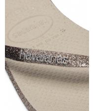 HAVAIANAS SLIM SPARKLE II Tongs SAND / GREY - Chaussures Femme - 5