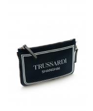 TRUSSARDI CITY POCKET Pochette à main bleu de shanghai - Sacs pour Femme - 2