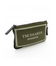 TRUSSARDI CITY POCKET Pochette à main vert de shanghai - Sacs pour Femme - 2