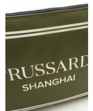 TRUSSARDI CITY POCKET Pochette à main vert de shanghai - Sacs pour Femme - 3