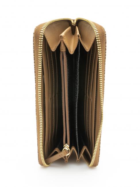 CLASSICA Portefeuille zipp&eacute; mer Beiger - Portefeuilles Femme