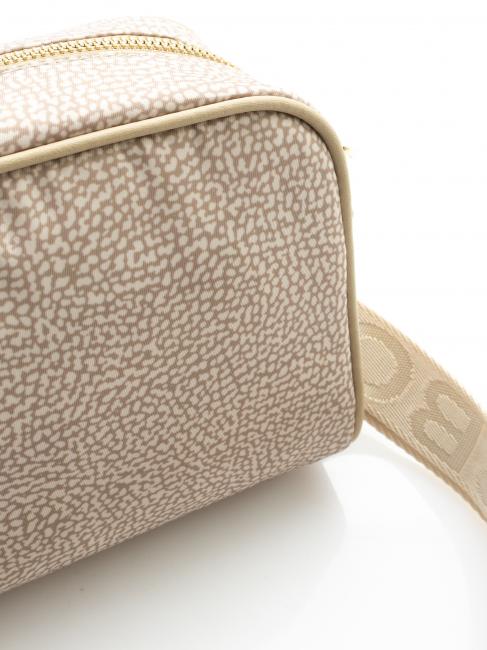 BORBONAIS Mini sac &agrave; bandouli&egrave;re, en tissu sable - Sacs pour Femme