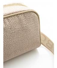 BORBONESE BORBONAIS Mini sac &agrave; bandouli&egrave;re, en tissu sable - Sacs pour Femme - 3