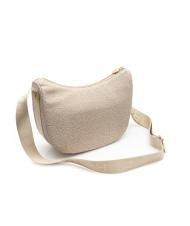 BORBONESE BORBONAIS Sac Hobo LUNA, petit sable - Sacs pour Femme - 2
