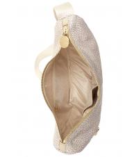BORBONESE BORBONAIS Sac Hobo LUNA, petit sable - Sacs pour Femme - 5