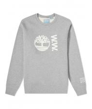 TIMBERLAND WW SWEAT Sweat &agrave; col rond gris moyen chin&eacute; - Pulls molletonn&eacute;s - 5