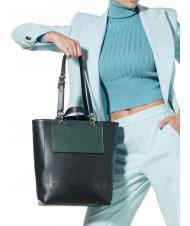 BRACCIALINI MY ONE Shopper main / &eacute;paule vert noir - Sacs pour Femme - 3