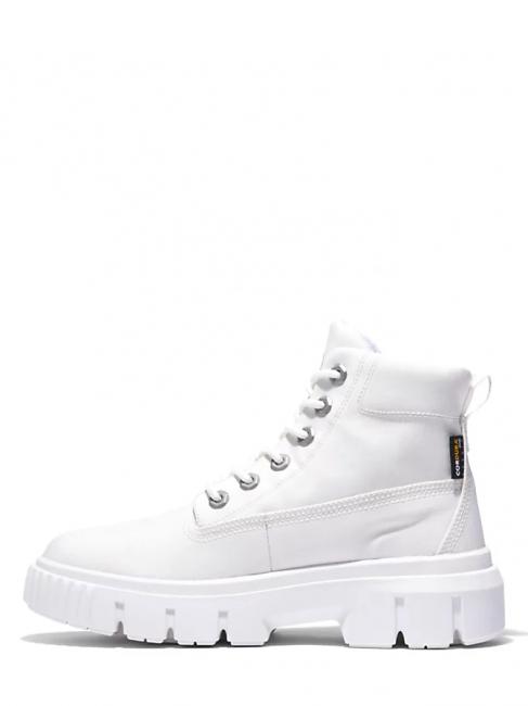 GREYFIELD Bottines en toile blanc de blanc - Chaussures Femme