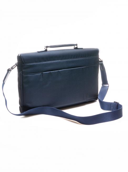 CAMPIONARIO - KLOUT Porte-documents en cuir et tissu, support pc 15,6" bleu - Porte Documents Travail
