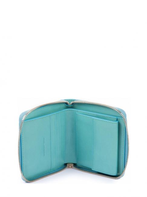 CAMPIONARIO - BLUE SQUARE Mini portefeuille vert aqua - Portefeuilles Femme