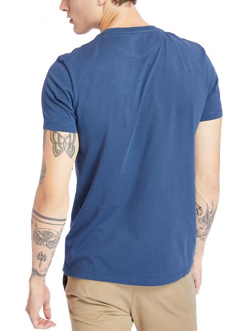 SS DUNRIVER CREW T-shirt en cotton denim fonc&eacute; - T-shirt