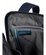 PIQUADRO Sacoche homme Ligne P16 CHEVRON BLEU - Sacs en Bandoulières pour Homme - 4