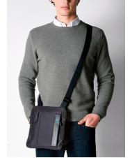 PIQUADRO Sacoche homme Ligne P16 CHEVRON BLEU - Sacs en Bandoulières pour Homme - 5