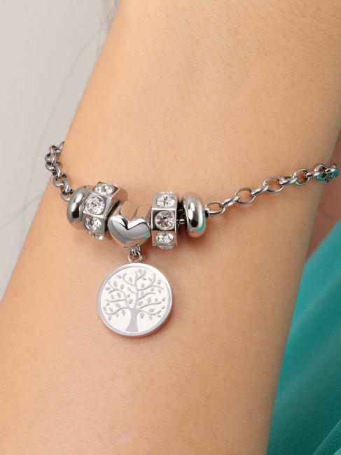 DROPS 2 BEADS Bracelet avec arbre de vie ARGENT - Bracelets
