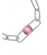 MORELLATO 1930 Bracelet en acier avec oeil de chat fuchsia - Bracelets - 3