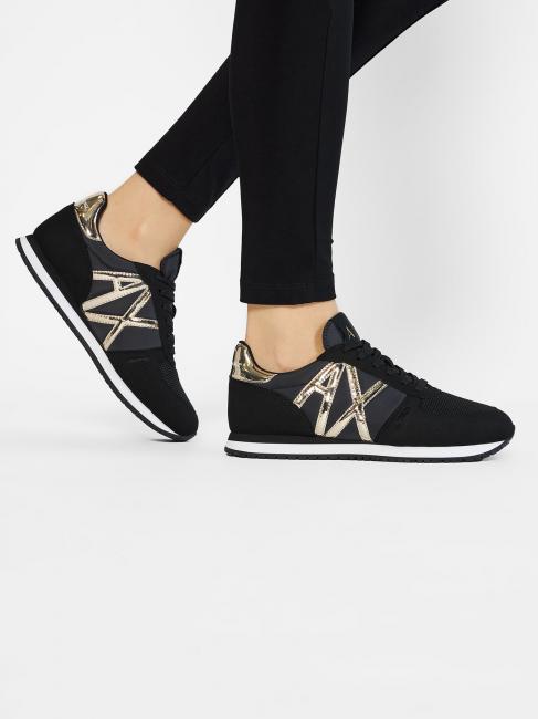 RIO Baskets noir / or - Chaussures Femme