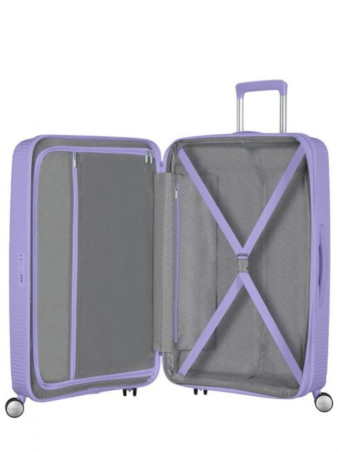 SOUNDBOX SPINNER Chariot moyen, extensible lavande - Valises Rigides