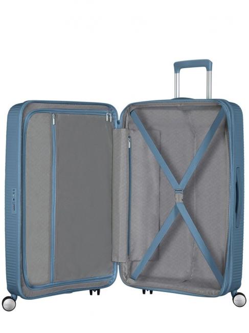 Valise Ligne SOUNDBOX. taille grande. extensible bleu pierre - Valises Rigides