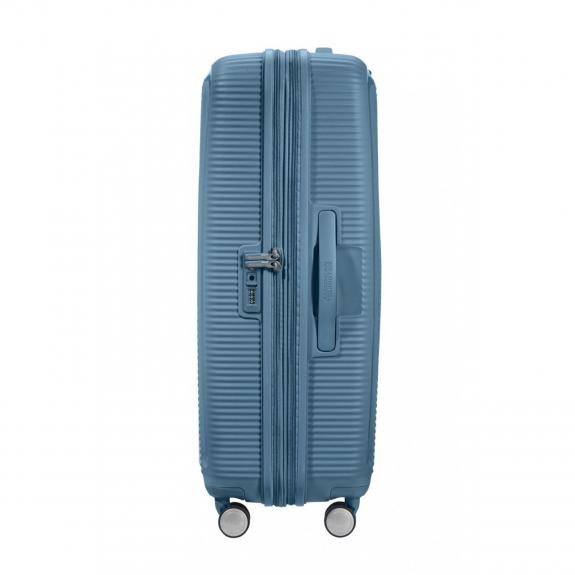 Valise Ligne SOUNDBOX. taille grande. extensible bleu pierre - Valises Rigides