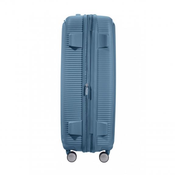 Valise Ligne SOUNDBOX. taille grande. extensible bleu pierre - Valises Rigides