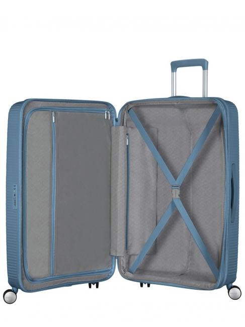 SOUNDBOX SPINNER Chariot moyen, extensible bleu pierre - Valises Rigides