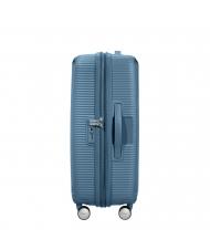 AMERICAN TOURISTER SOUNDBOX SPINNER Chariot moyen, extensible bleu pierre - Valises Rigides - 4