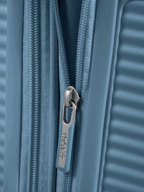 SOUNDBOX SPINNER Chariot moyen, extensible bleu pierre - Valises Rigides