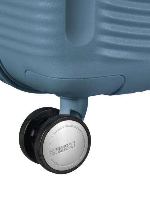SOUNDBOX SPINNER Chariot moyen, extensible bleu pierre - Valises Rigides