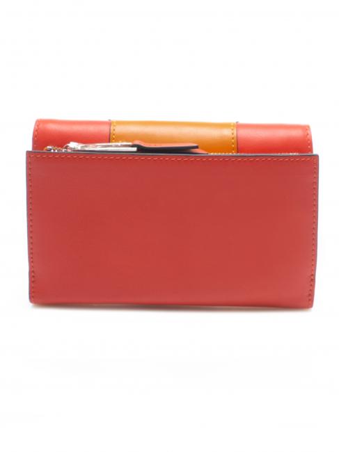 MUSE Porte-feuille en cuire Orange - Portefeuilles Femme