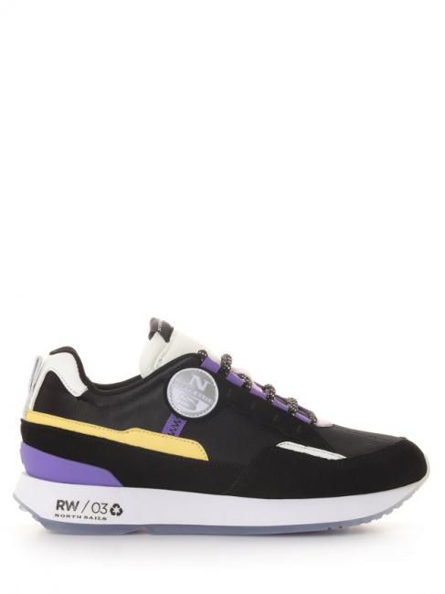 RW-03 RECI Basket noir / jaune / violet - Chaussures Femme